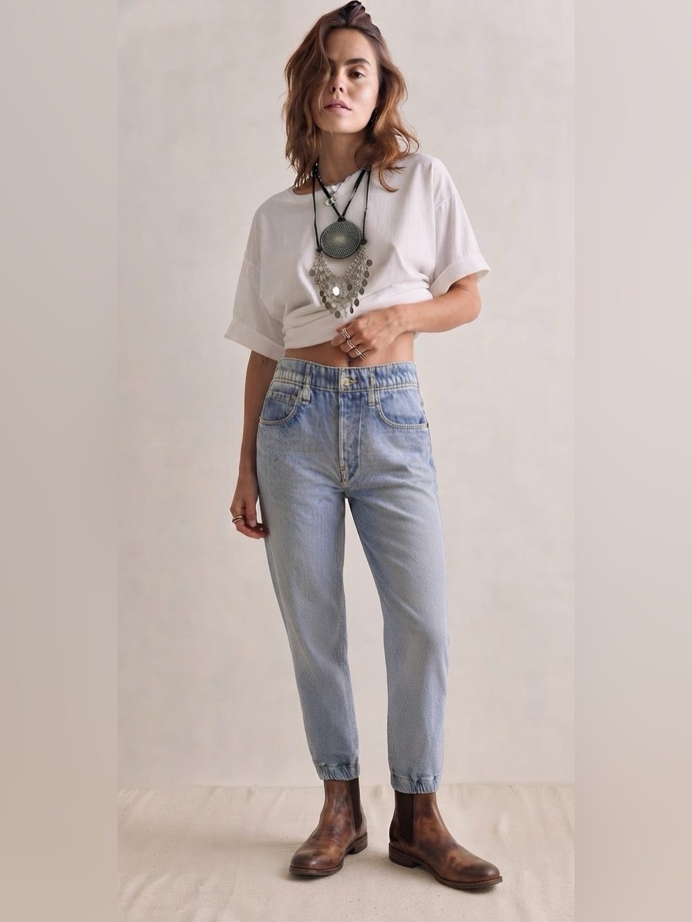 Rag & Bone Miramar Kacy Trompe L'Oeil Jogger Pants